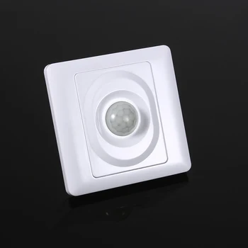 

Adjustable Infrared IR Body Motion Sensor Switch Automatic Module Wall Mount Control Light Recessed Wall Lamp Bulb Switch On/Off