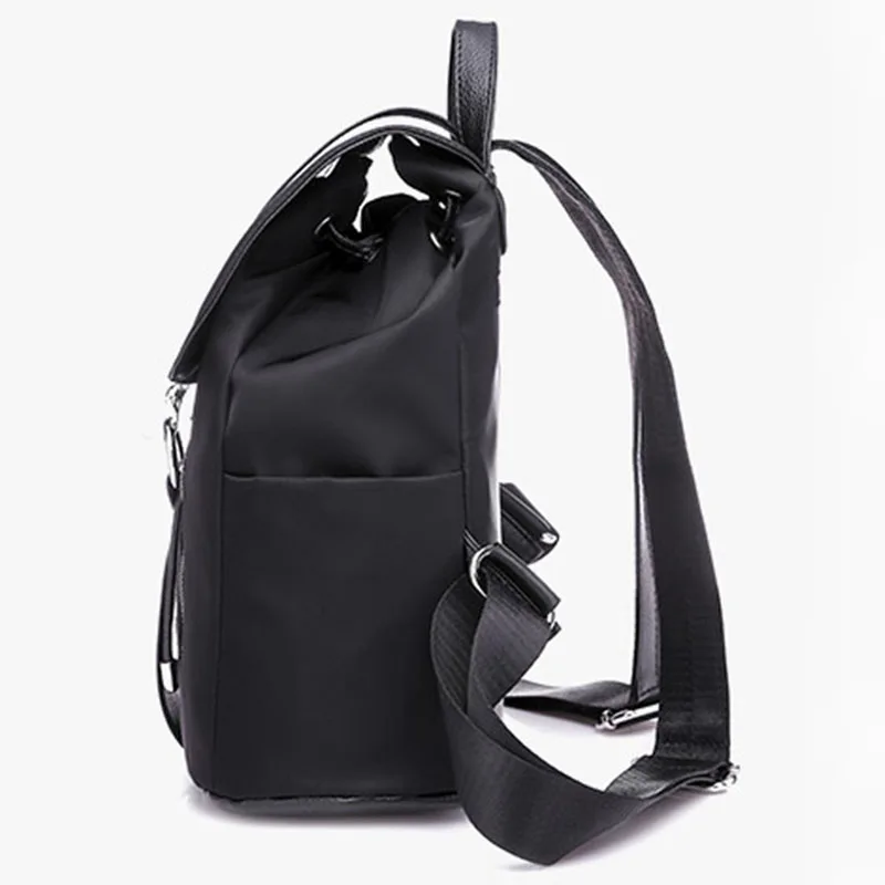 FGGS-Модный водонепроницаемый Оксфордский рюкзак из искусственной кожи, школьная сумка для девочек, сумка на плечо, женские рюкзаки(черный