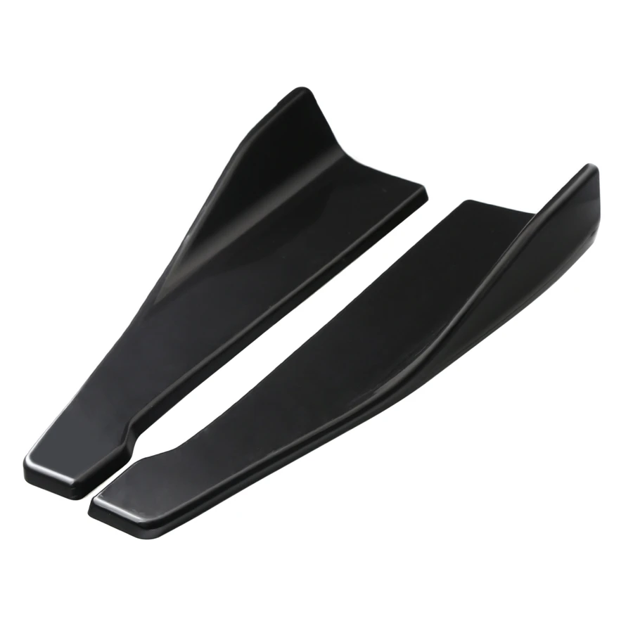 

1Pair Universal 48cm Black Color Car Bumper Spoiler Rear Lip Angle Splitter Diffuser Anti-crash modified
