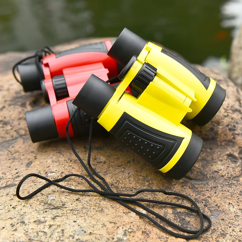 الأطفال تلسكوب في الهواء الطلق المنتجات عالية الوضوح الكرتون المحمولة طالب الأطفال الحفل تليسكوب مزود بمنظار ثنائي 5*30