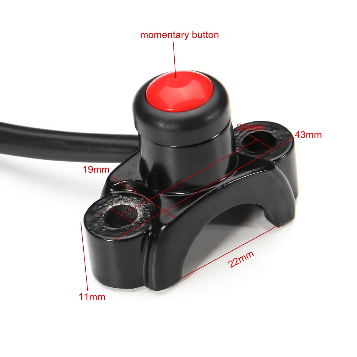 moto atv 22mm guidon moteur arrêter le bouton de démarrage interrupteur moto atv 22mm guidon moteur arrêter le bouton de démarrage interrupteur