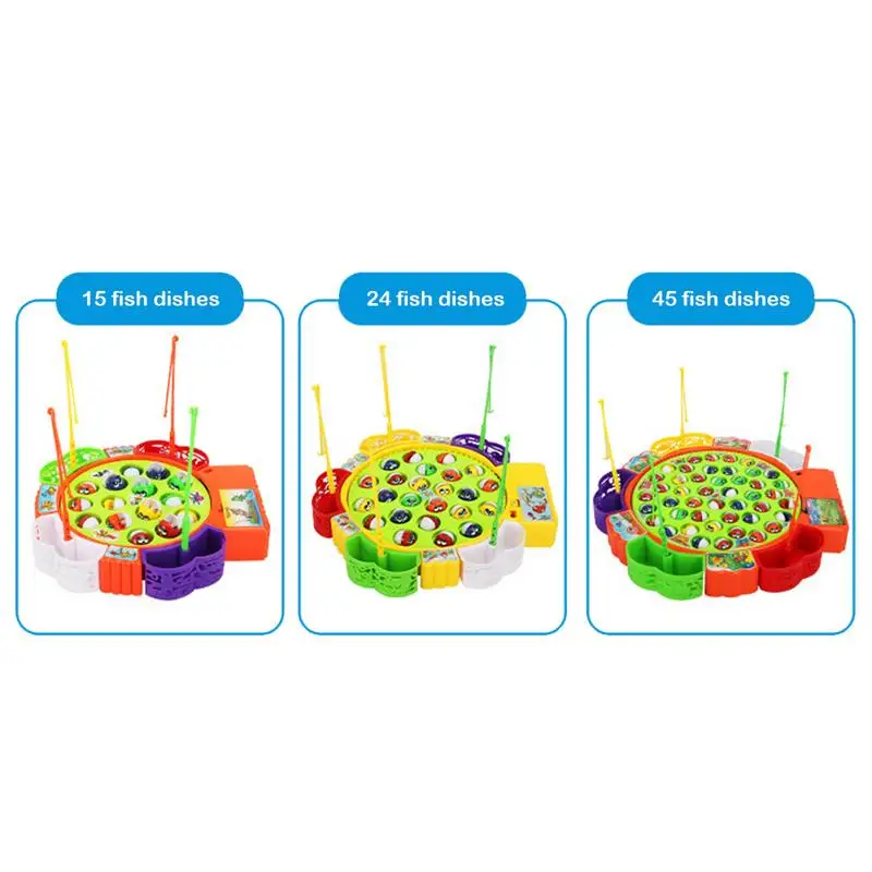 Children's Electric Fishing Toys Rotating Angling Plate Set - Educational Parent-Child Interactive Educational Toys For Children Children's Electric Fishing Toys Rotating Angling Plate Set - Educational Parent-Child Interactive Educational Toys For Children