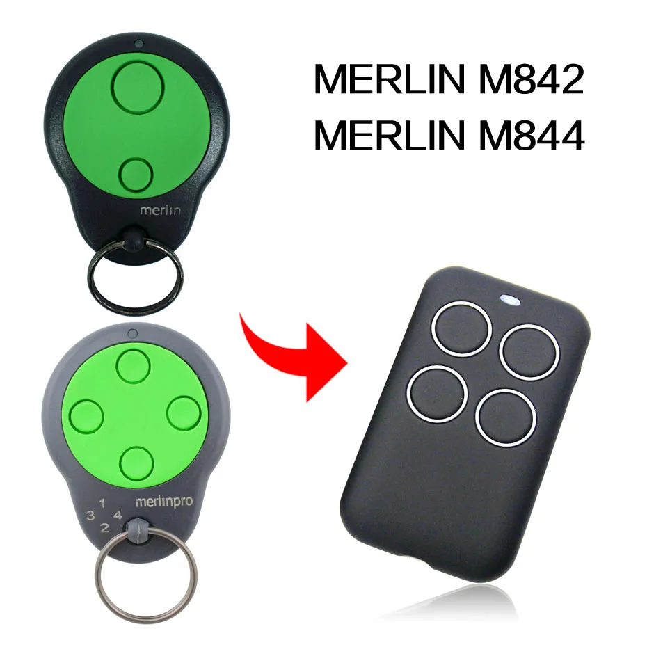 

MERLIN M842 M844 Remote Control 433mhz MERLIN Garage Door Remote Control 433.92MHz