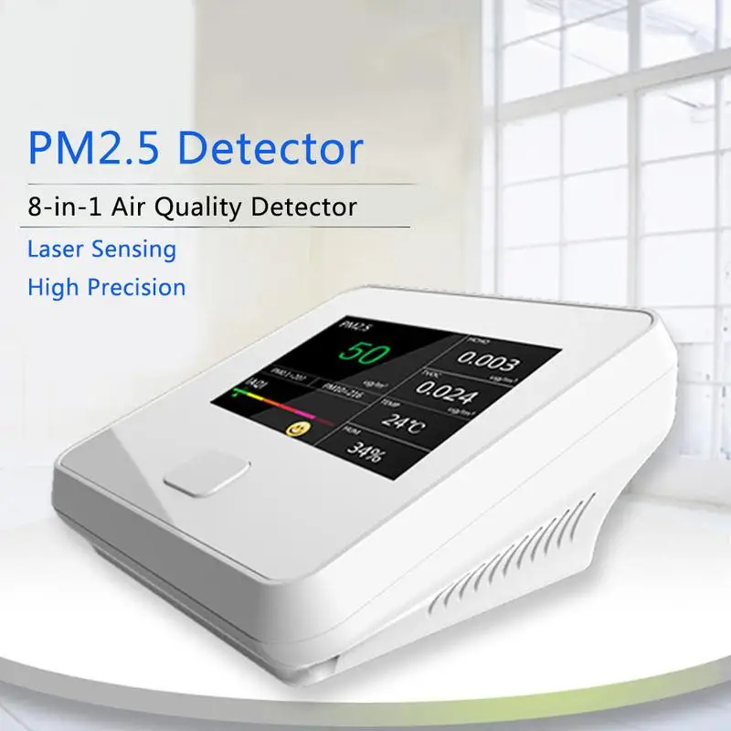 

2019 NEW Formaldehyde Detector Portable PM2.5 Red Infrared Smog Detector Air Quality HCHO/TVOC Tester Dropshipping