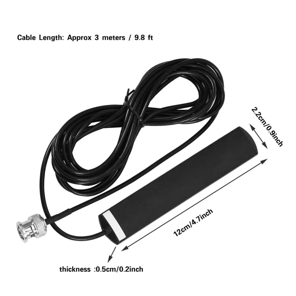 30-1200MHz Wideband Scanner Mobile Radio Antenna Glass Mount BNC Radio Antenna for Car