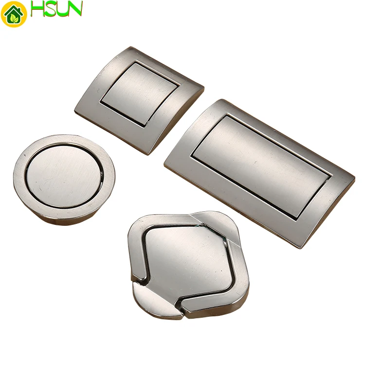 

1pc Tatami Hidden Door Handles Zinc Alloy Pull Cover Floor Cabinet Handle Furniture Hardware with Screws