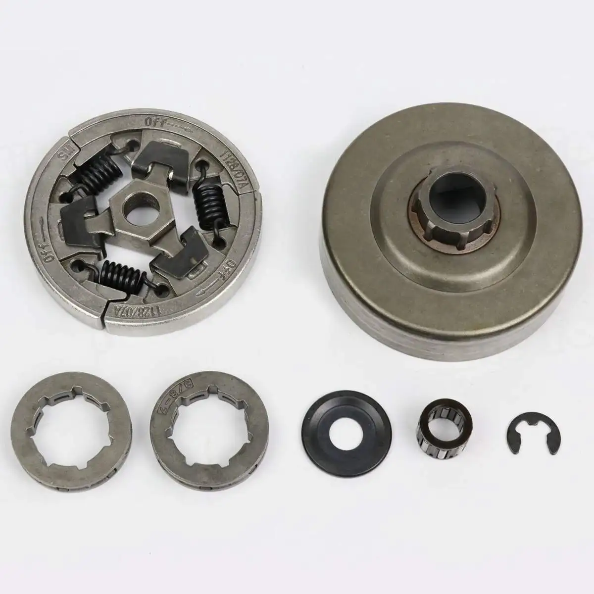 7Pcs 3/8'' Clutch Drum Rim Sprocket Bearing Kit For Stihl 036 MS360