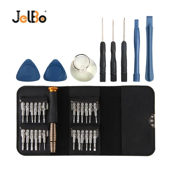 

JelBo 25 in 1 Mobile Phone Screwdriver Repair Tool Kit Multitool Hand Tools Portable for Cell Phones Pry Opening Tool Set