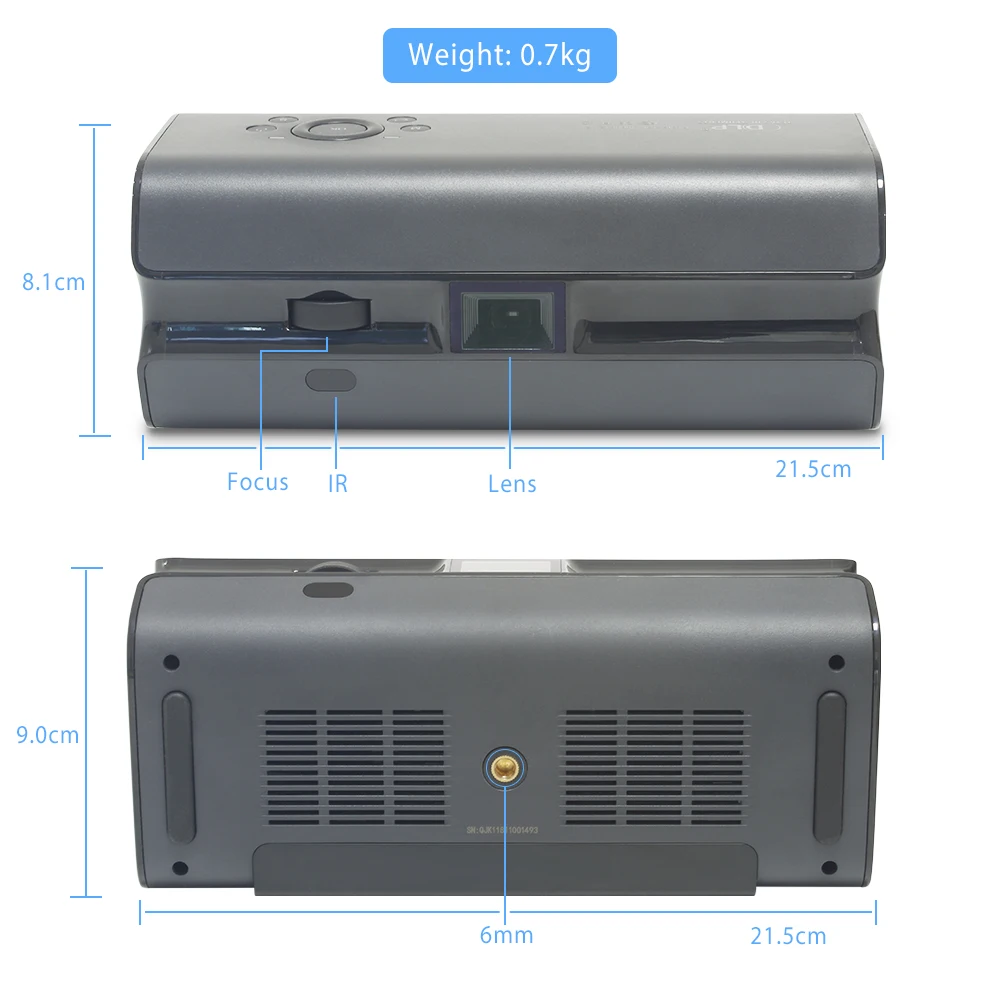 Touyinger K1 mini projektor kieszonkowy 250ANSI lumenów Android wifi przenośny ręczny smartfon Bluetooth HDMI kino domowe Beamer Touyinger K1 mini projektor kieszonkowy 250ANSI lumenów Android wifi przenośny ręczny smartfon Bluetooth HDMI kino domowe Beamer