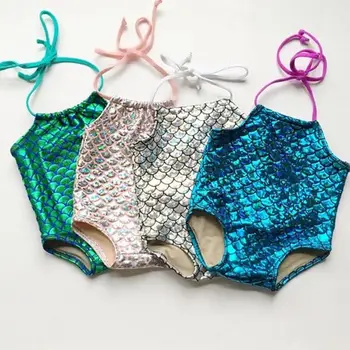 

Kids Baby Girl Mermaid Bikini Swimwuit Swimwear Bathing Suit Swimming Clothes UK