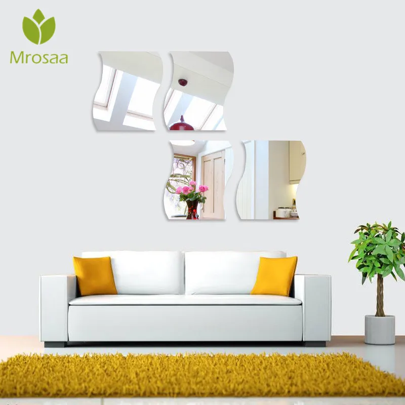 6 Pcs Mrosaa 12x10 cm حمام مرايا البسيطة DIY موجات مرآة صائق الحائط 3D مرايا الحمام البلاط المنزل جدار ديكور غرفة نوم 6 Pcs Mrosaa 12x10 cm حمام مرايا البسيطة DIY موجات مرآة صائق الحائط 3D مرايا الحمام البلاط المنزل جدار ديكور غرفة نوم