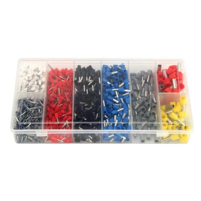 

1200pcs/set Insulated Connector Terminals Cable Connectors Terminals Crimp Quick Splice Car Insulated Kit,0.5mm2 - 10mm2