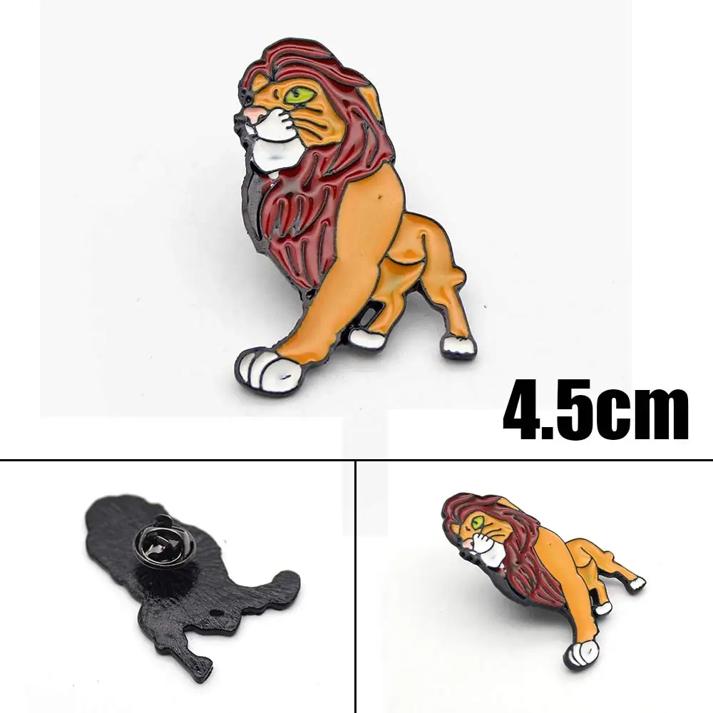 Мультфильм Лев Король Simba Nala металлический значок жесткая эмалированная брошка
