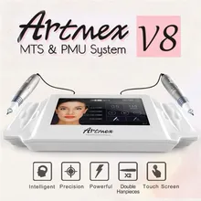 Artmex V8 постоянного тату машинка для макияжа цифровой электрический бровей губ Вращающаяся ручка МТС пму Системы макияж машина 100-240 В переменного тока