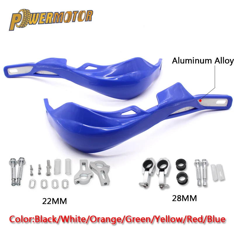 

PowerMotor Handlebar Hand Guards Handguard Protector Protection 22 28mm Alloy Insert KLX KXF KDX Pit Dirt Bike Motorcycle