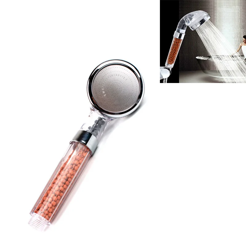8 Cm High Pressure Bathroom Shower Head Stimulation Water -saving Filter Balls Claws Rain Shower