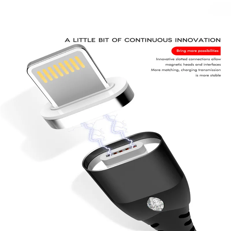 

3A Magnetic Cable Micro USB Type C Super Fast Charging Phone Microusb Type-C Magnet Charger usb c For iphone huawei xiaomi Data