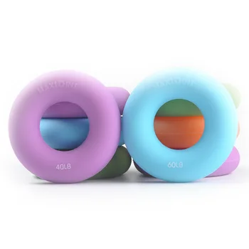 

Silicagel Draagbare Hand Grip Aangrijpende Ring Carpaal Expander Vinger Trainer Grip Sterkte Revalidatie Pow Stress Ring Bal