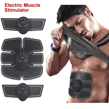 

Electric Muscle Stimulator Trainer Smart Fitness Abdominal Training Electric Weight Loss Stickers Body electro electrode EMS