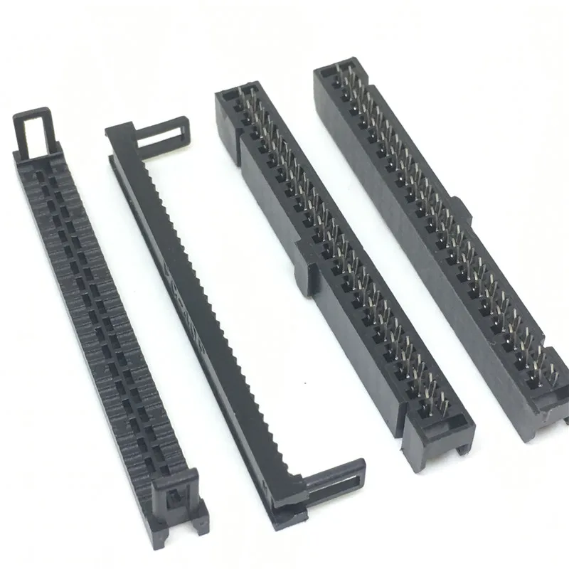 

10PCS FC-40p IDC SOCKET pitch 2.54MM JTAG ISP PLUG CONNECTOR DOUBLE ROW FEMALE 2x20PIN 40PIN 40P FOR IDC BOX HEADER for cable