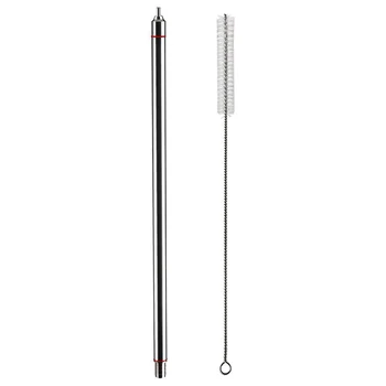 

Hot Sale 13.7 Inch Length Food Grade Stainless Steel Spring Loaded Beer Bottle Filler With 13.7 Inch Nylon Cleaning Brush Home