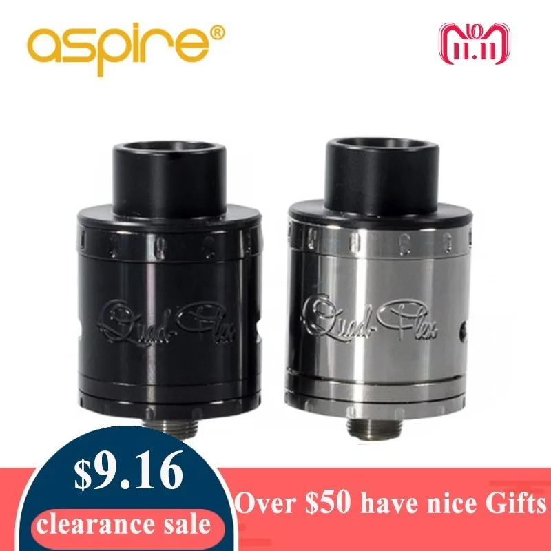 

Electronic Cigarette RDA Tank Aspire Quad-Flex Power Pack Kit 3-in-1 RDA/Squonk RDA Atomizer
