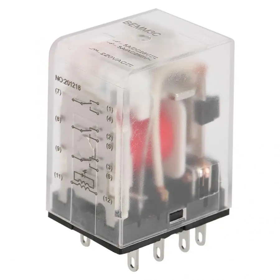 relay module 11 Pin Mini Power Intermediate Relay Electromagnetic 5A AC220V off delay timer Discount | Обустройство дома
