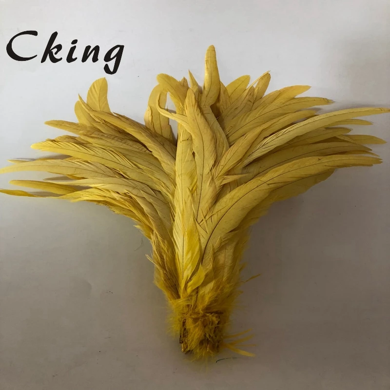 

Cking Factory Wholesale 100pieces/lot 30~35cm(12~14inch) Length Dyed Rooster Tail Feathers 24 colors stocks available