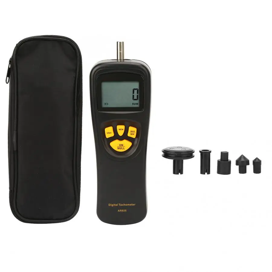 

SMART SENSOR 0.5~19999 RPM AR925 Contact Digital Tachometer Rotation Meter with LCD Backlight Display Speed
