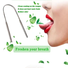 304 нержавеющая сталь язык аппликатор уход за зубами язык Чистый инструмент хорошее дыхание Очиститель скребок Ручка гигиена зубная щетка Золото