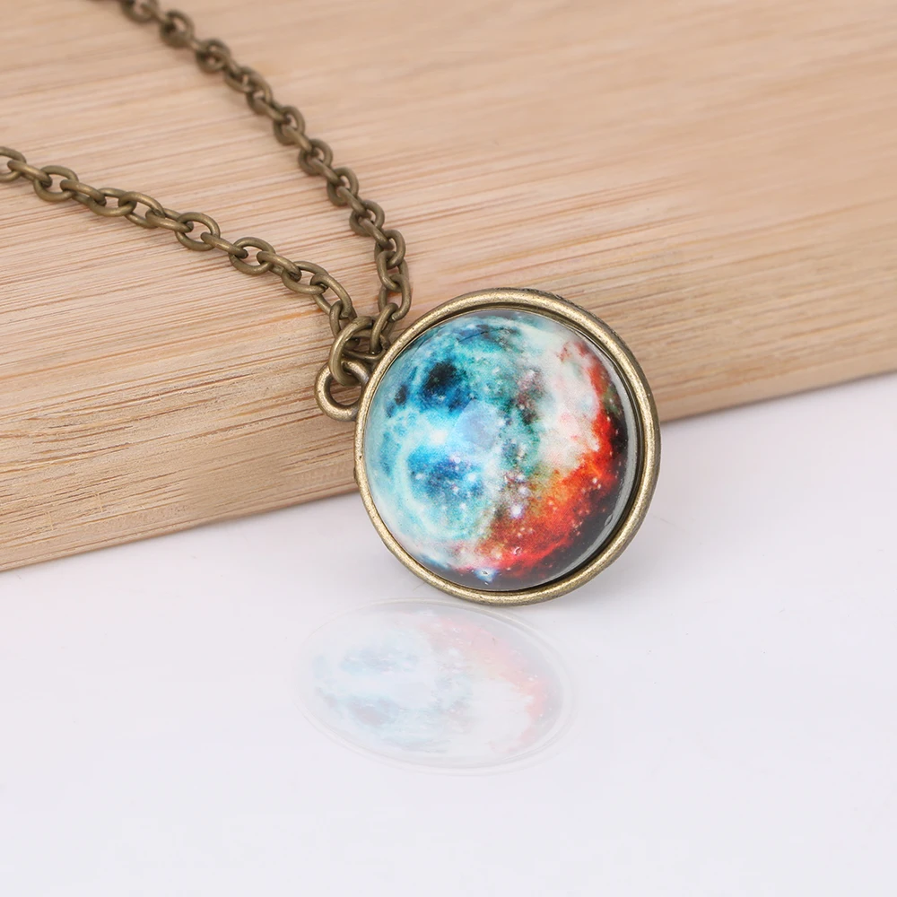 YOSOLO Universe in the Necklace Alloy Hanging Ornaments Car Rear View Mirror Ornament Car Pendant Auto Decoration