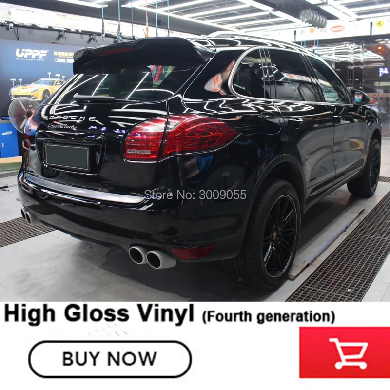 

Highest quality super Black Glossy Vinyl Film Piano Black Gloss Wrap Adhesive Air Bubble Free Car Wrapping Sheet Brightest