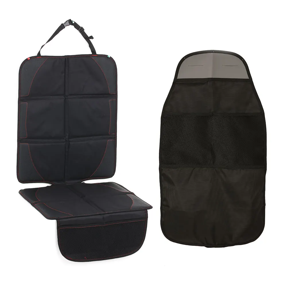 Car Seat Protector + Kick Mat Seat Back Protectors with 2 Organizer
