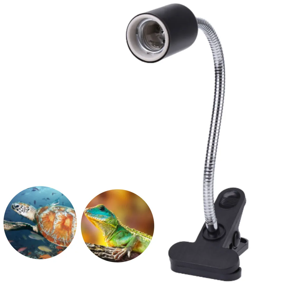 Reptile Lamp UVB Lamp Clip on 360 degree rotating Bulb Lamp Holder