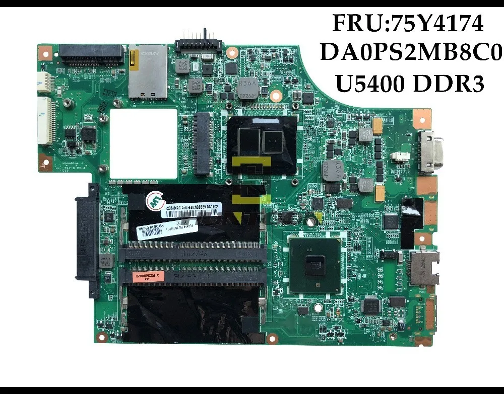 Оригинальная материнская плата FRU:75Y4174 для Lenovo ibp Thinkpad Edge 13 E30 DA0PS2MB8C0 U5400 HM55 DDR3 100%