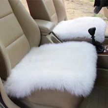 Овчины сиденье покрывало для автомобильного сиденья шерстяная Подушка Pad 18X1" зимние мягкие теплые спереди чехлы для сидений мотоциклов офис автомобильное кресло