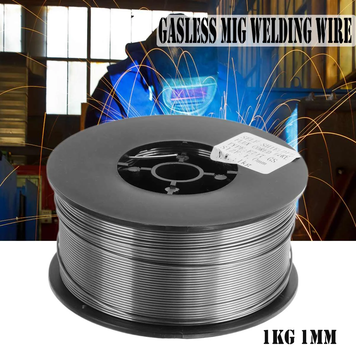 Gasless MIG Welding Wire E71T GS / E71T 11 1kg 1mm MIG Welding Wire Flux Cored Wire For Mig