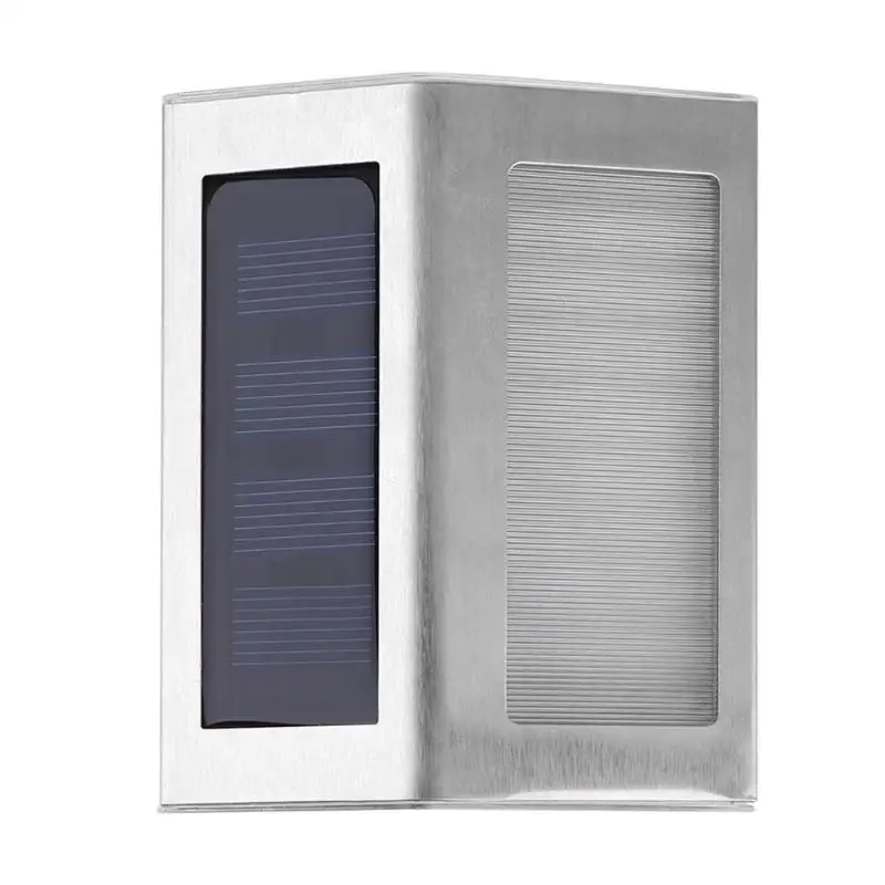 Stainless Steel 3LED Solar Stair Lights Outdoor Courtyard Pathway Lamps
