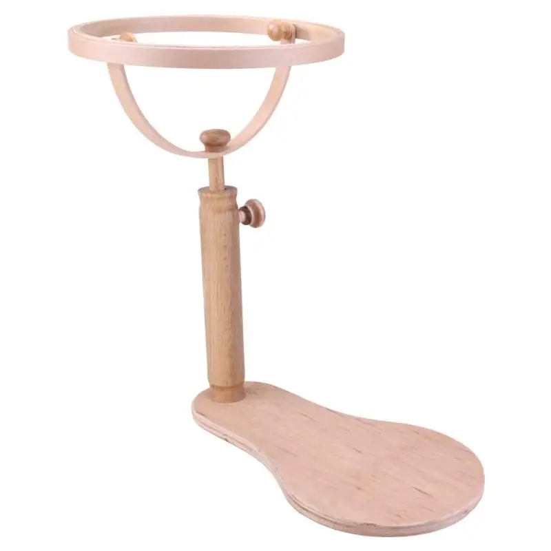 

Adjustable Embroidery Stand Hoop Wood Embroidery Cross Stitch Hoop Set Embroidery Hoop Ring Frame Comfortable Sewing Tools