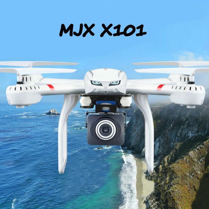 Drone MJX X101 FPV Quadcopter Wifi Headless One Key Return Flying Drones can + C4018 HD FPV GoPro Camera vs JJRC H8D H11D H12C