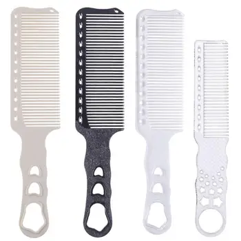 

Professional Anti Static Barbers Comb For Hair Cut Resin Heat Resistant Clipper Hairdressing Men Comb 3 Colors