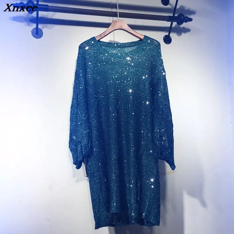 glitter sequin sparkly black mesh sweater korean fashion women sweaters and pullovers sweter mujer sueteres mujer de moda chompa glitter sequin sparkly black mesh sweater korean fashion women sweaters and pullovers sweter mujer sueteres mujer de moda chompa