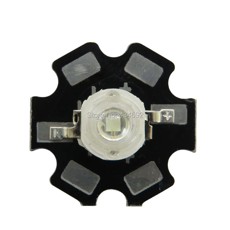 Светодиодные шарики высокой мощности 3 Вт Ice Blue 505NM 510NM 1 V 700MA на 20 мм 16 алюминиевая