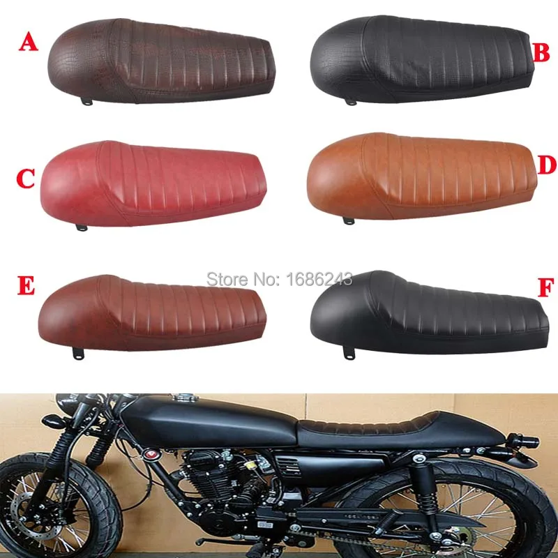Универсальное мотоциклетное сиденье для Кафе Racer Flat Brat Hump седло Honda FOR Suzuki GN250 GN400