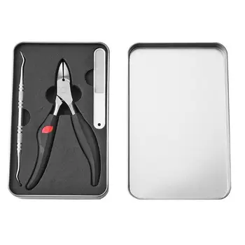 

3pcs Stainless Steel Nail Clippers Manicure Trimming Tool File Toe Finger Nail Art Cuticle Plier Manicure Pedicure Tool