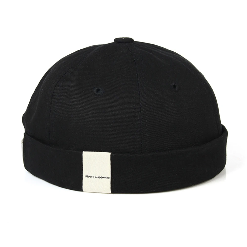 Adjustable French Brimless Hat Mens Vogue Retro Skull cap Docker Sailor Cap Biker Beanie Retro Sun Hats Vintage Unisex Harajuku 2