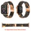 Pulsera de correa de reloj de líneas de concha de tortuga de resina de repuesto para Apple Watch Series 5/4/3/2/1 42mm 44mm 38 y 40mm ► Foto 3/6