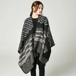 Vanled 2017 brand women ponchos and capes cashmere itimation thickening warm winter scarf Blanket knit lady pashmina stoles Vanled 2017 brand women ponchos and capes cashmere itimation thickening warm winter scarf Blanket knit lady pashmina stoles