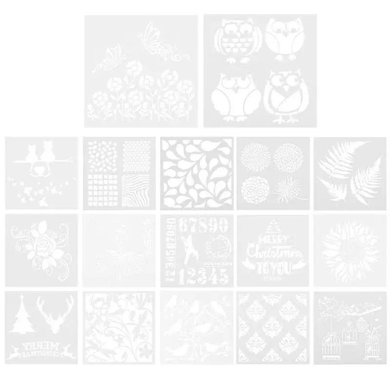 

Eco Friendly Cake Flower Spray Mold Stencils Birthday Cake Plastic DIY Mould Fondant Template Decorating Bakery Tool Accessories
