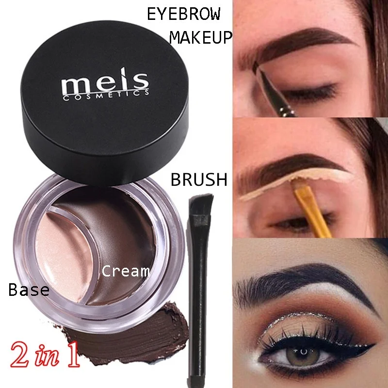 

2 IN 1 Durable Eyebrow Cream + Concealer Waterproof Maquiagem Makeup Eye Brow Cream Eyebrow Enhancer Cosmetic Kit